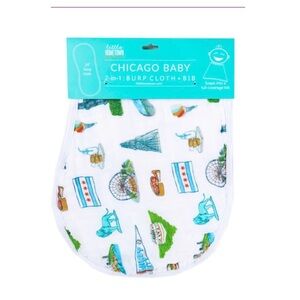 Chicago Baby 2-in-1 Burp Cloth and Bib